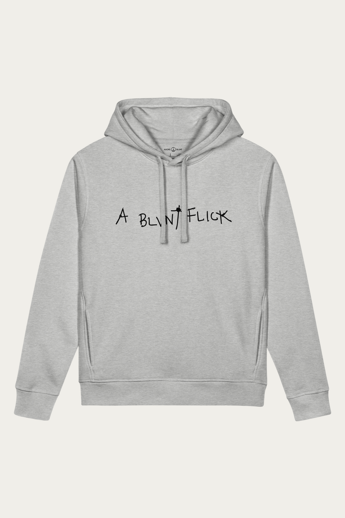 A BLVNT Flick Side Pocket Hoodie, Heather Grey, front