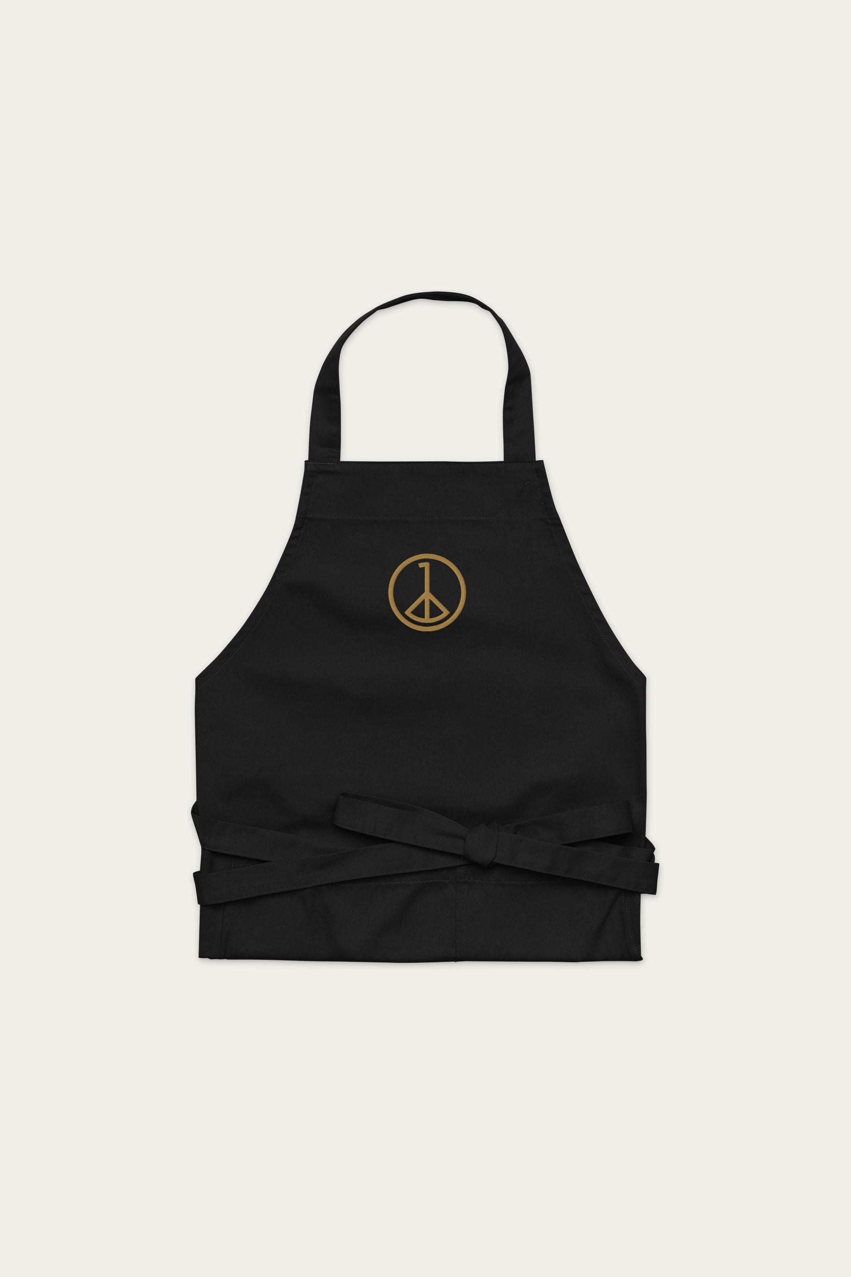 Andre Blunt cotton apron in black, alternate view