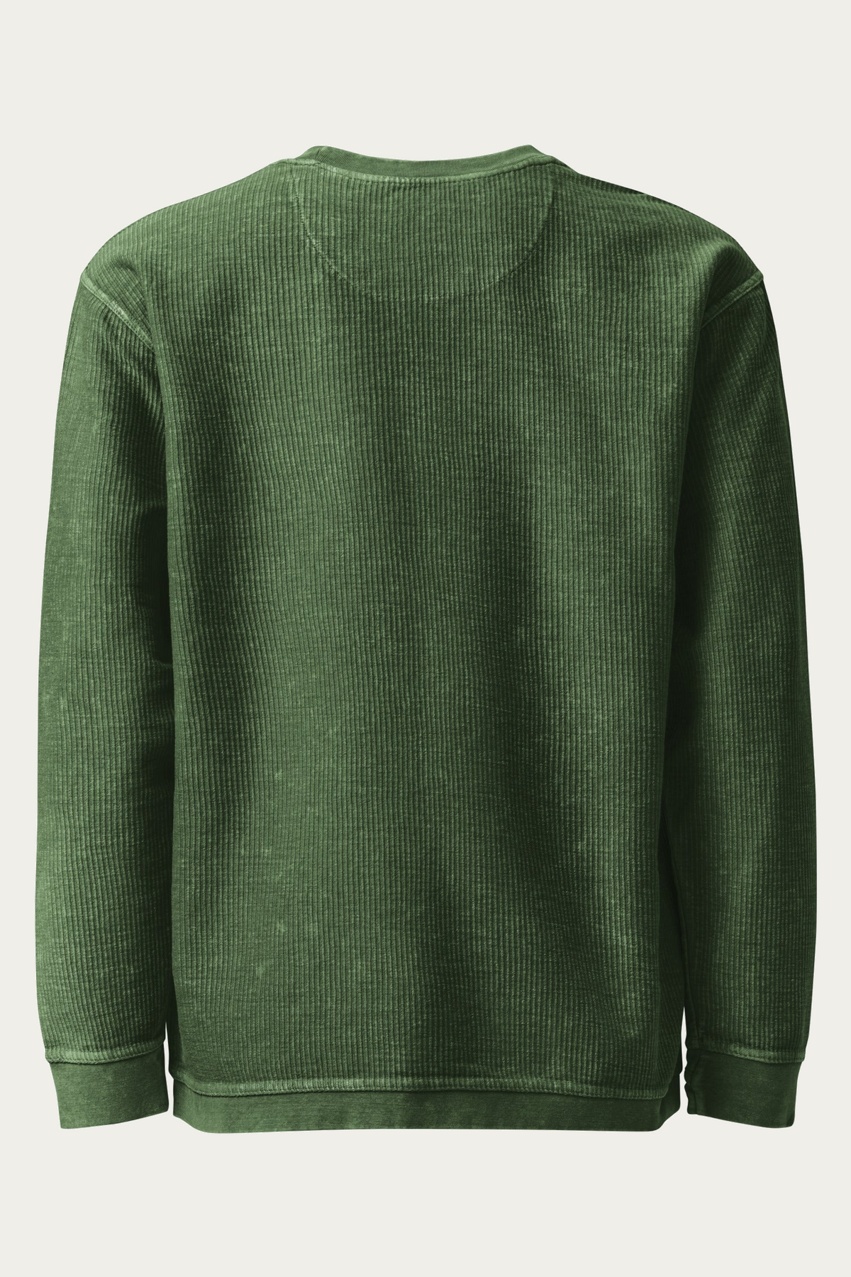 BLVNT Cord Sweatshirt, Green, back