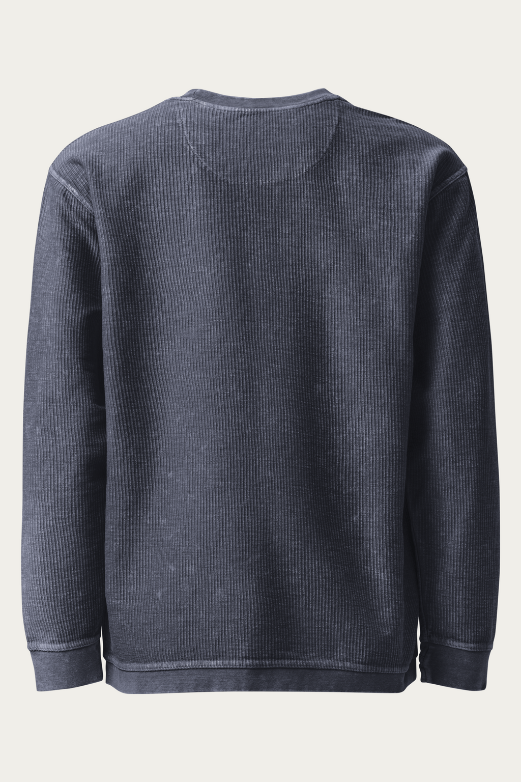 BLVNT Cord Sweatshirt, Navy, back