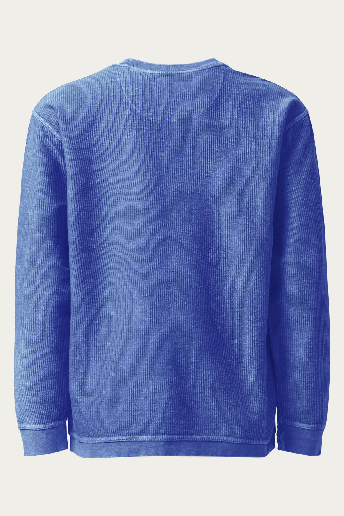 BLVNT Cord Sweatshirt, Royal Blue, back