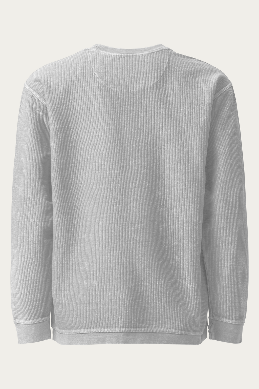 BLVNT Cord Sweatshirt, Silver, back