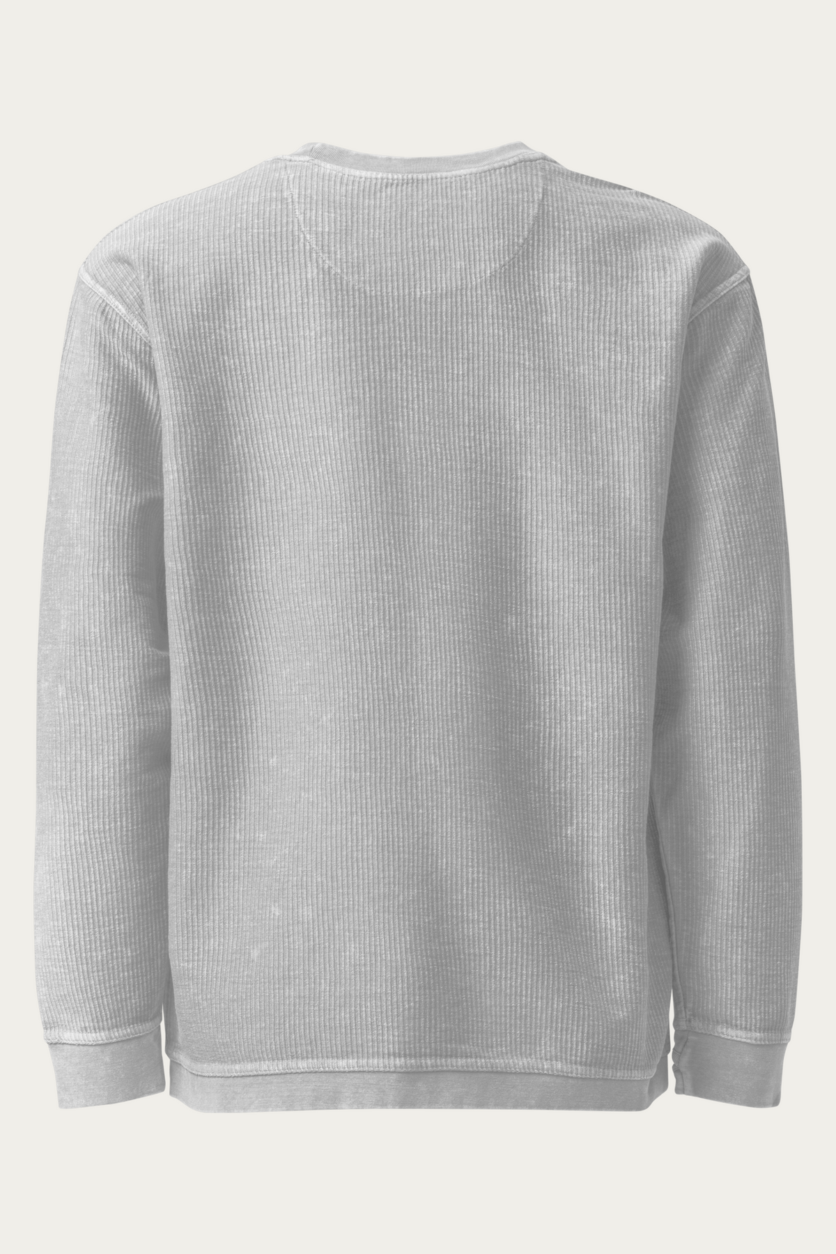 BLVNT Cord Sweatshirt, Silver, back