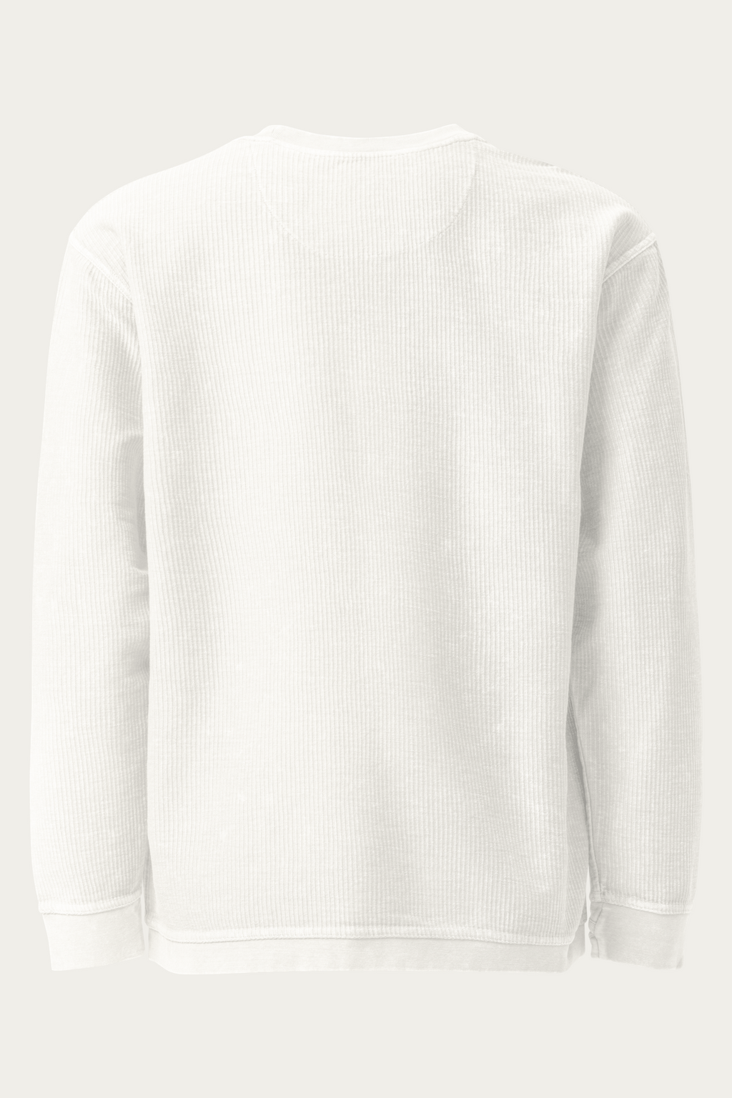 BLVNT Cord Sweatshirt, White, back