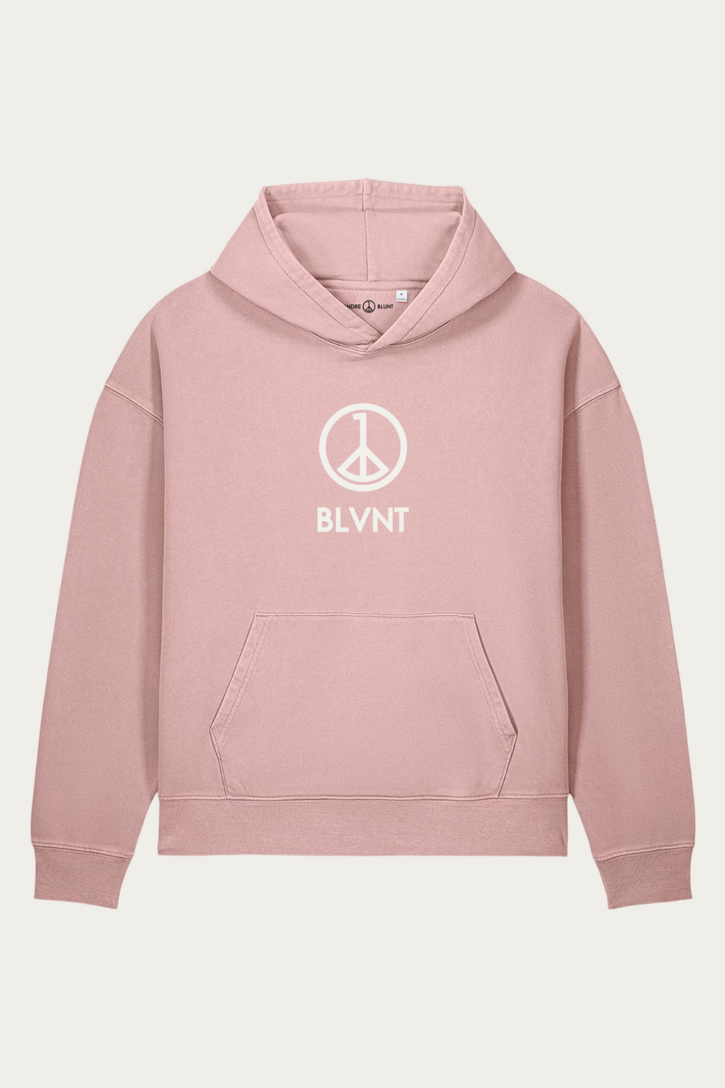 BLVNT Garment-Dyed Hoodie, Blush, front