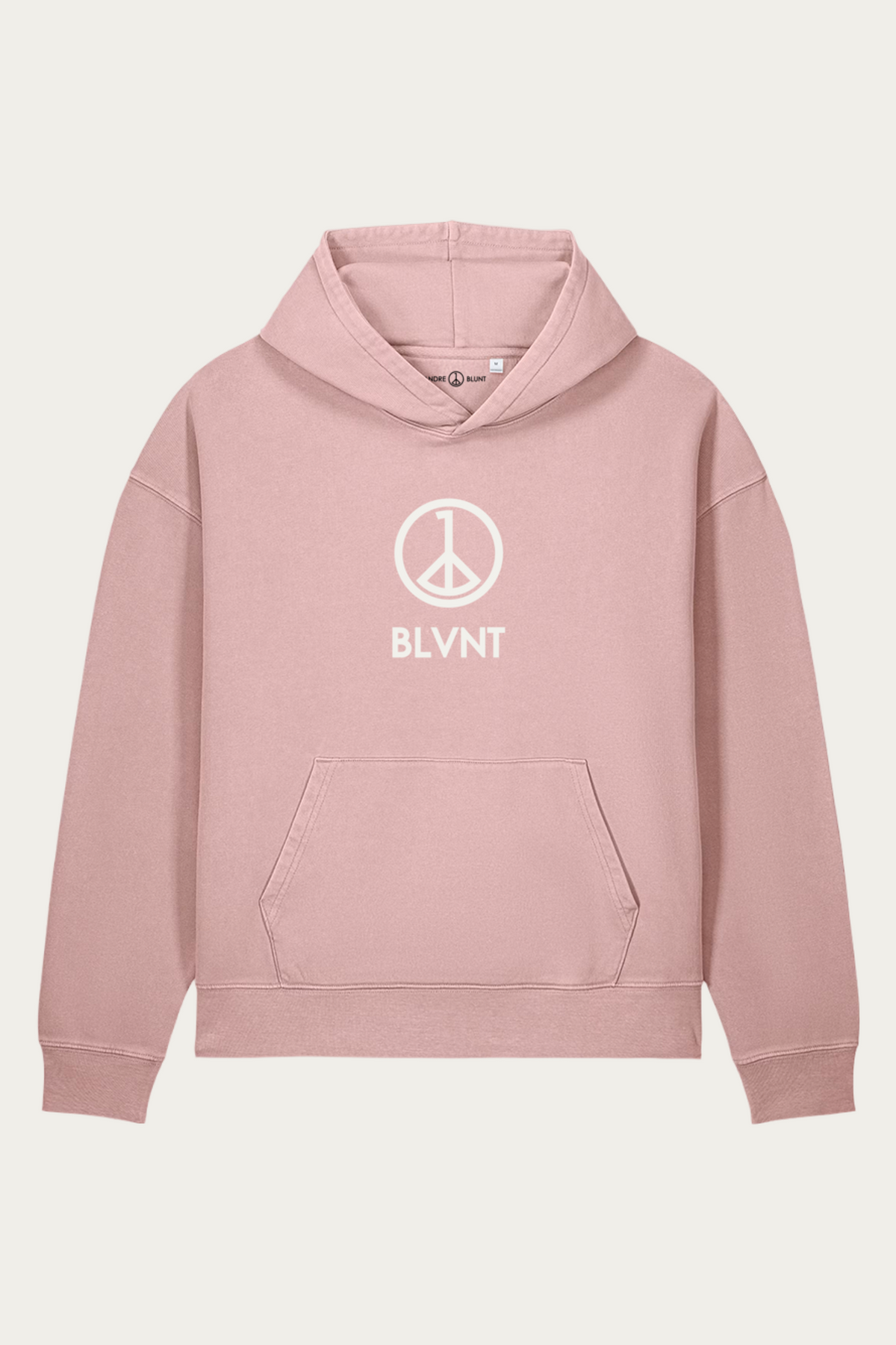 BLVNT Garment-Dyed Hoodie, Blush, front