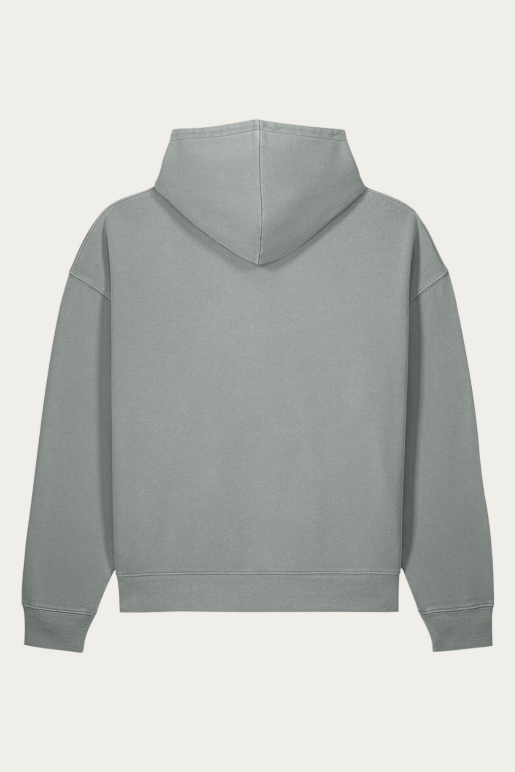 BLVNT Garment-Dyed Hoodie, Misty Grey, back