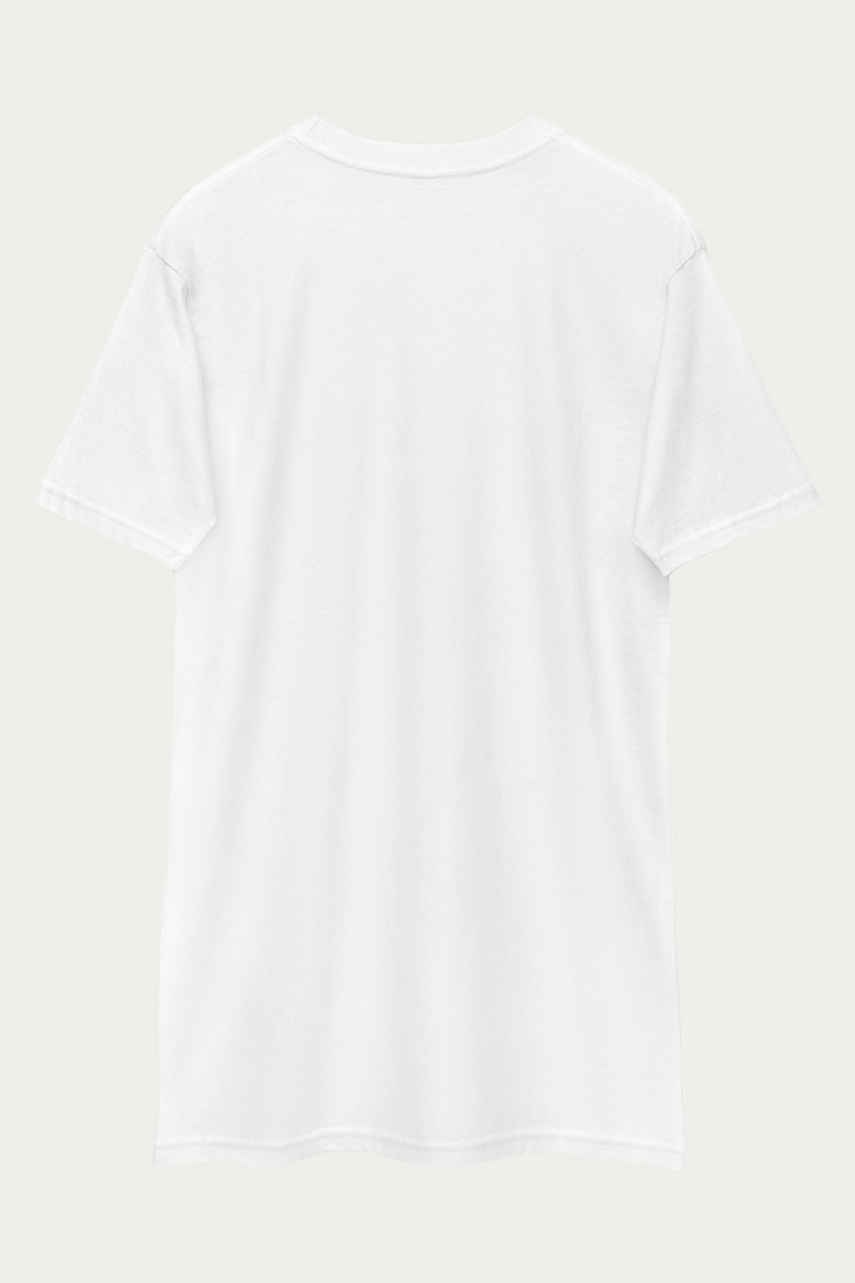 BLVNT Graphic Tee, White by Andre Blunt, from the back, on a Cloud White ground