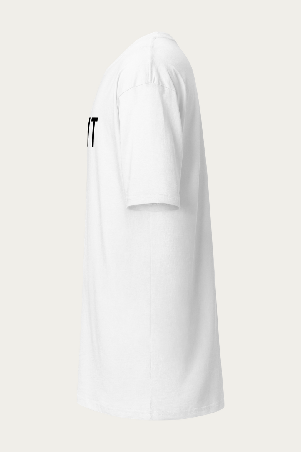 BLVNT Graphic Tee, White by Andre Blunt, from the left, on a Cloud White ground