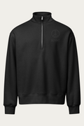 BLVNT Half-Zip Pullover, Black, front