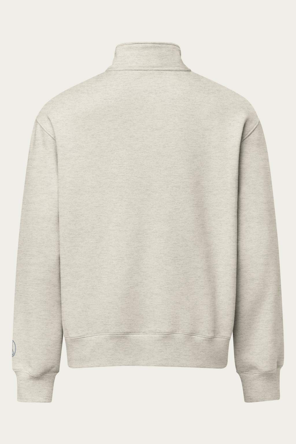 BLVNT Half-Zip Pullover, Vintage Heather Grey, back