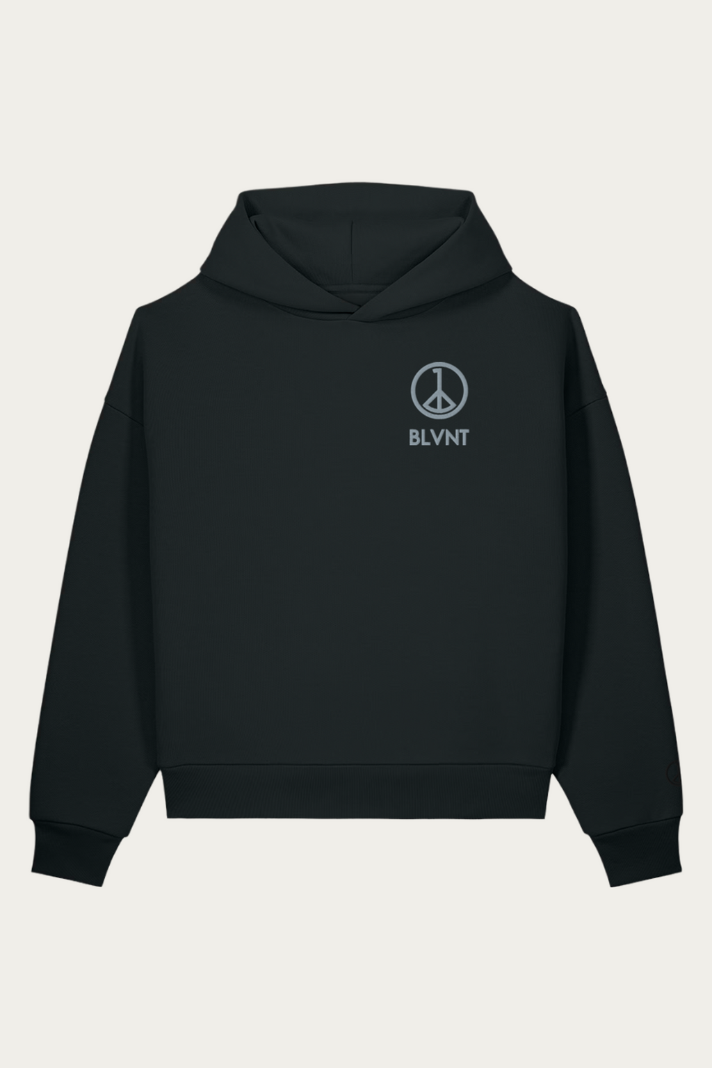BLVNT Sculpted Hoodie, Black, front