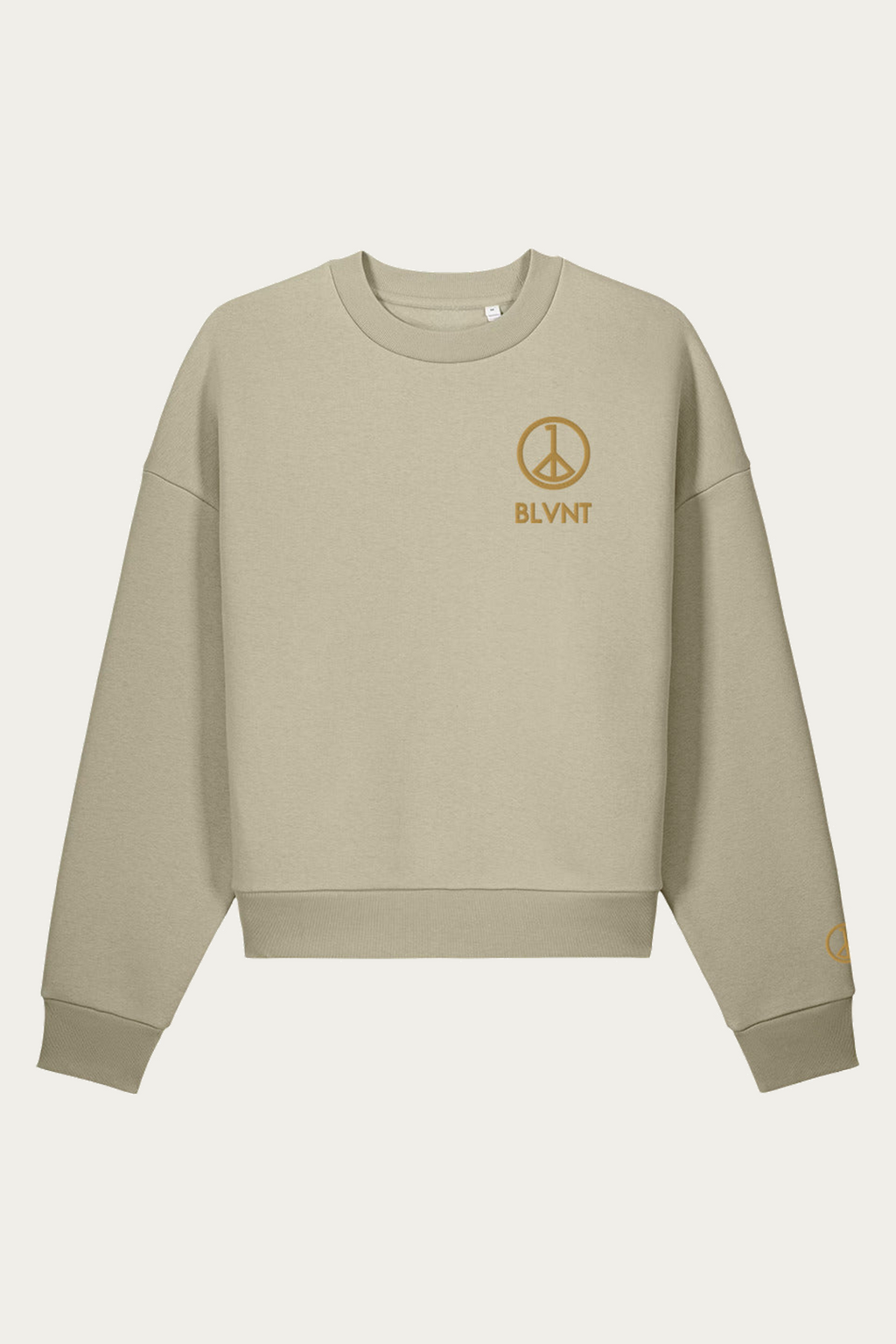 BLVNT Sculpted Sweatshirt, Stone, front