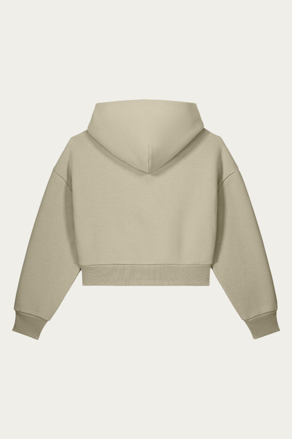BLVNT Sculpted Zip-Up Hoodie, Stone, back