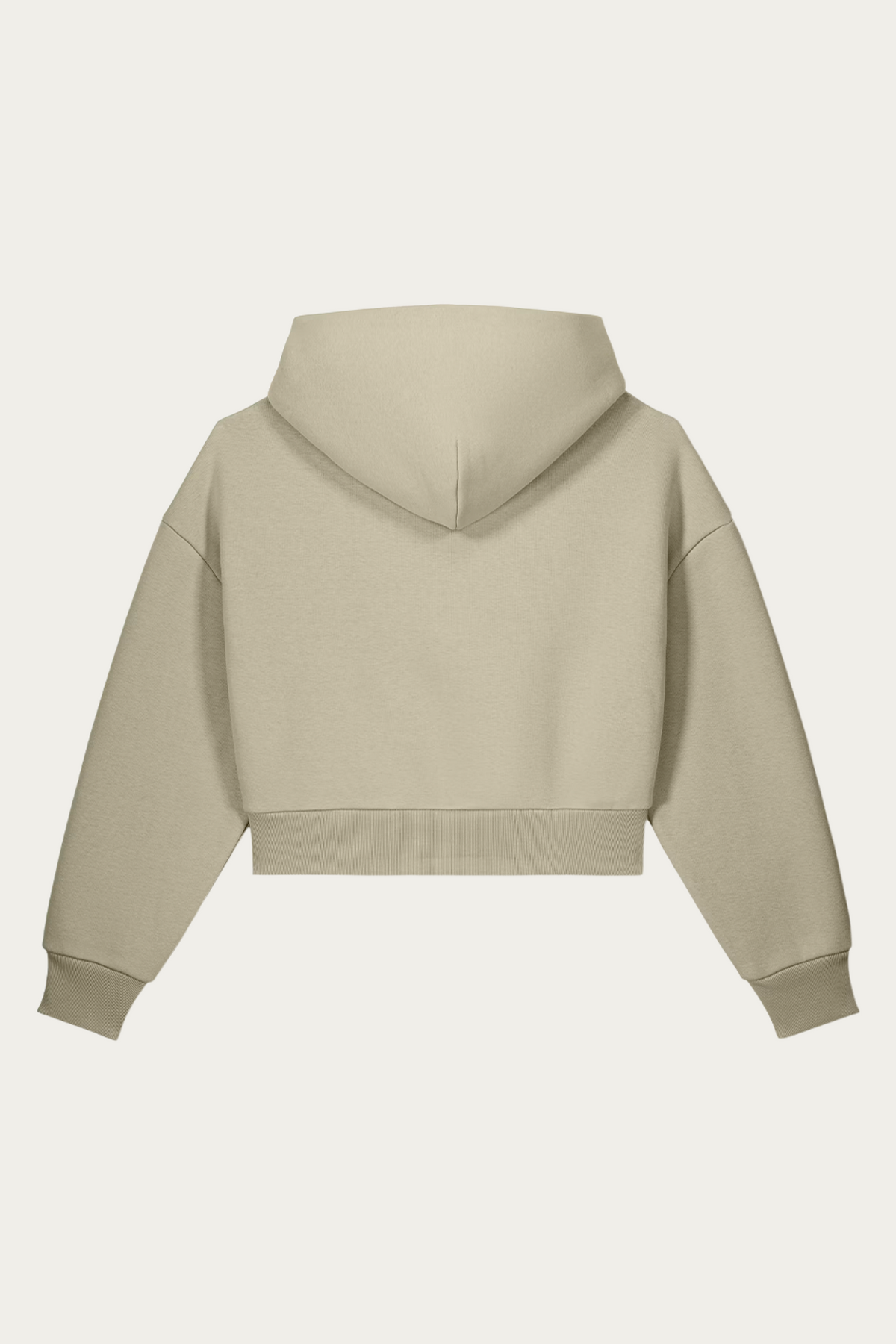 BLVNT Sculpted Zip-Up Hoodie, Stone, back