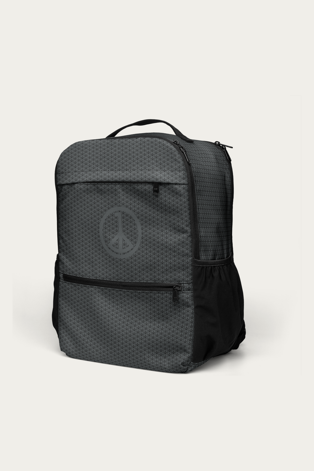 BLVNT Utility Backpack, Black, three quarter left