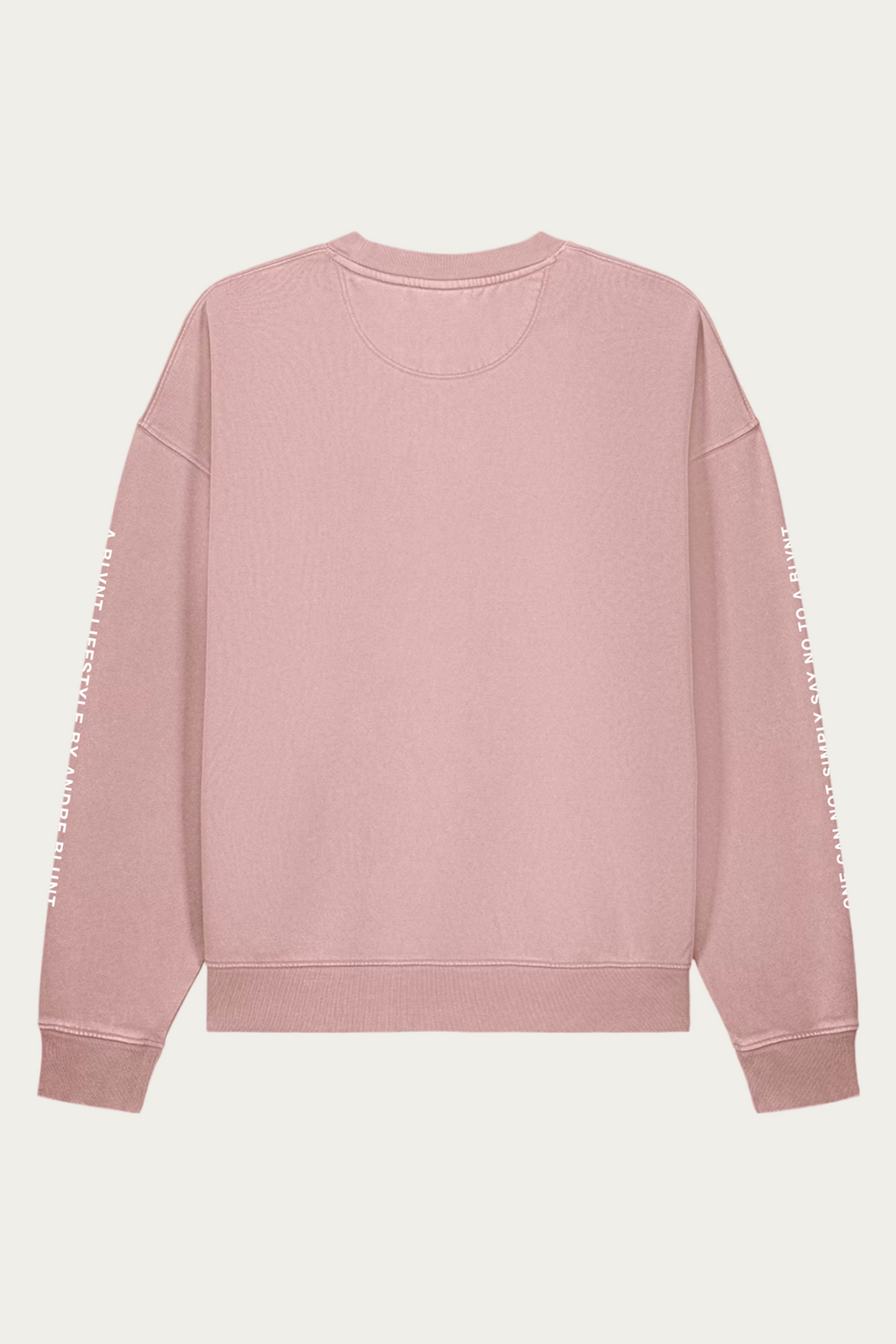 BLVNT Vintage Crewneck, Blush, back