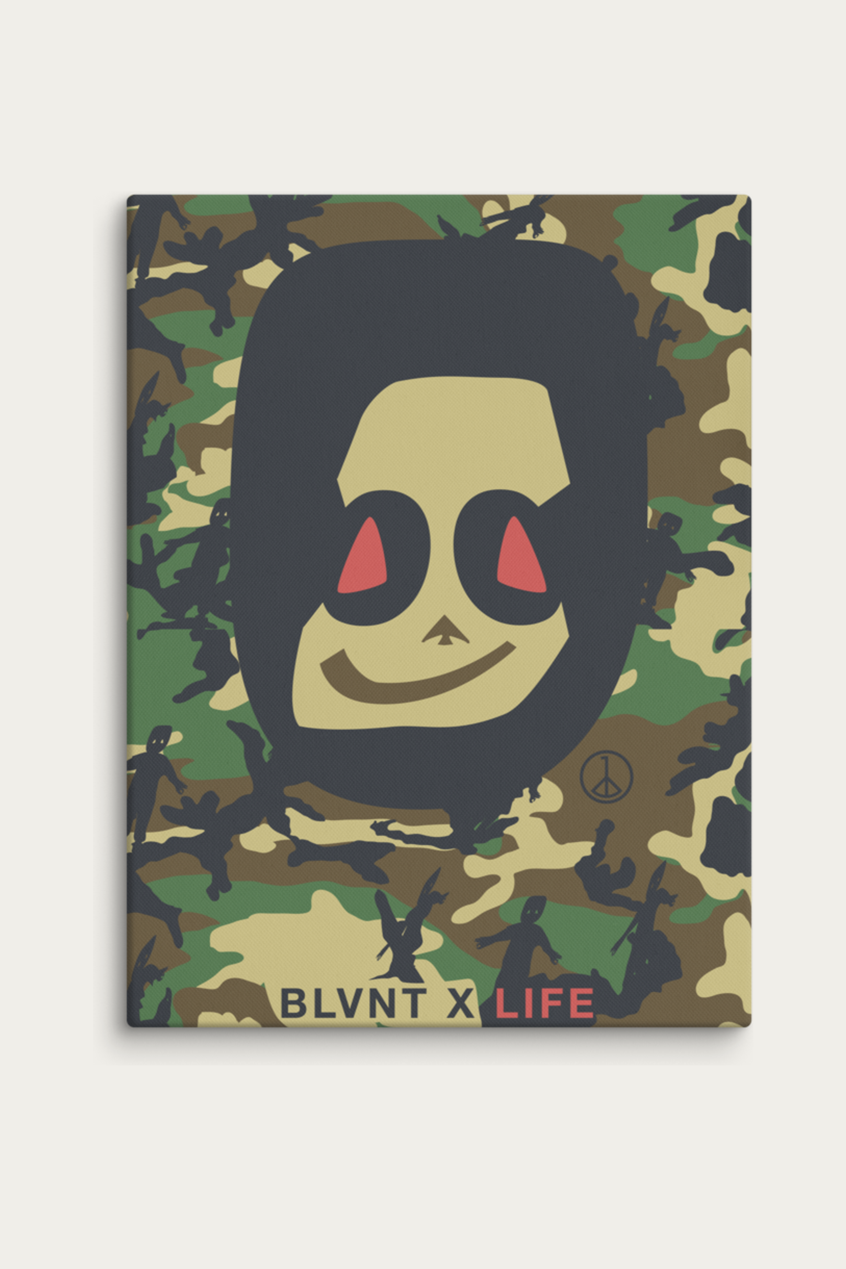 BLVNTxLIFE Canvas by Andre Blunt, shown on a Cloud White ground