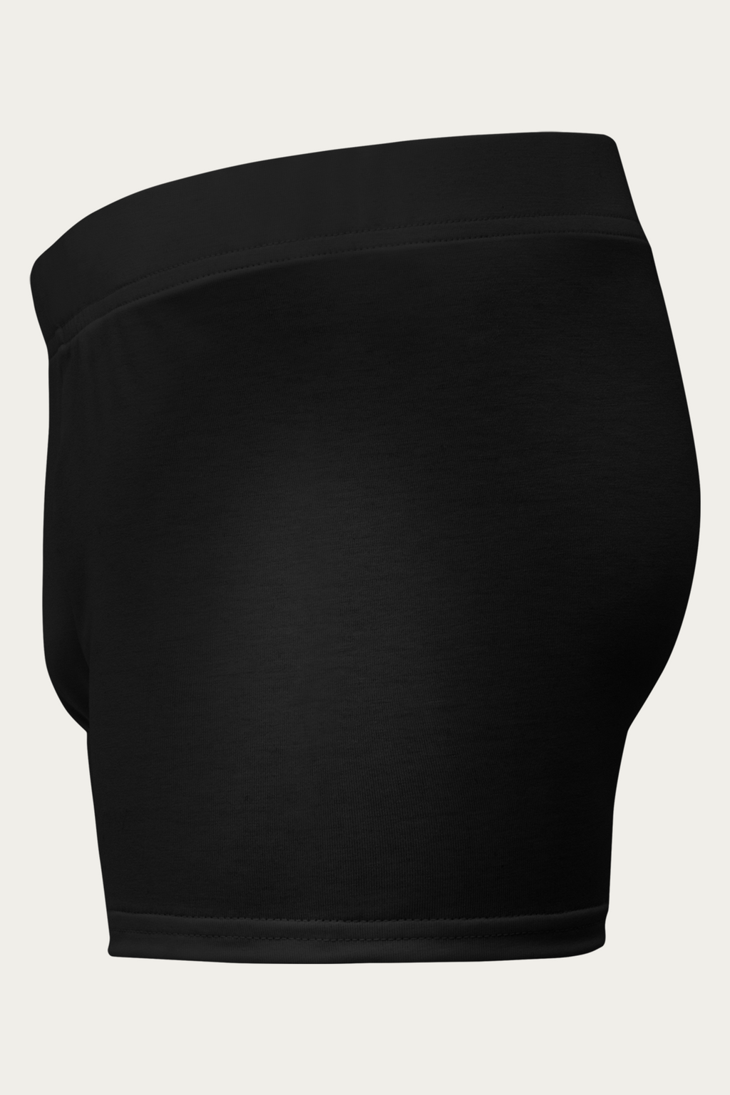 Boxer Briefs, Black by Andre Blunt, from the left, on a Cloud White ground