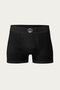 Boxer Briefs, Black by Andre Blunt, shown on a Cloud White ground