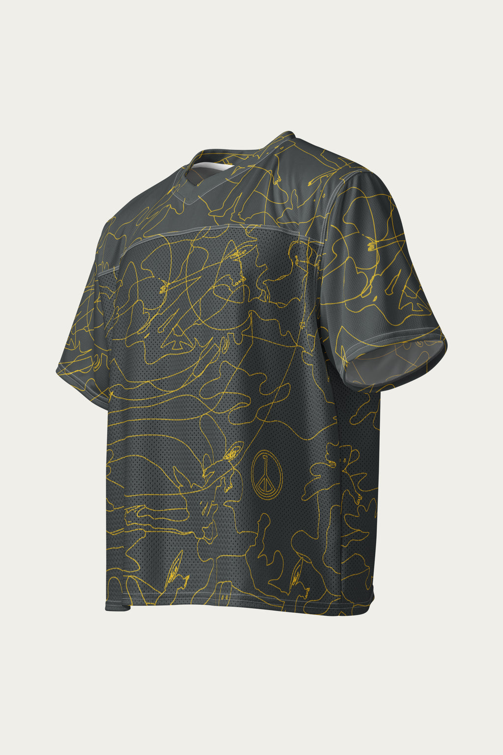 Andre Blunt boxy football jersey, side