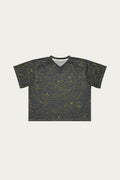 Andre Blunt boxy football jersey, all-over print, front
