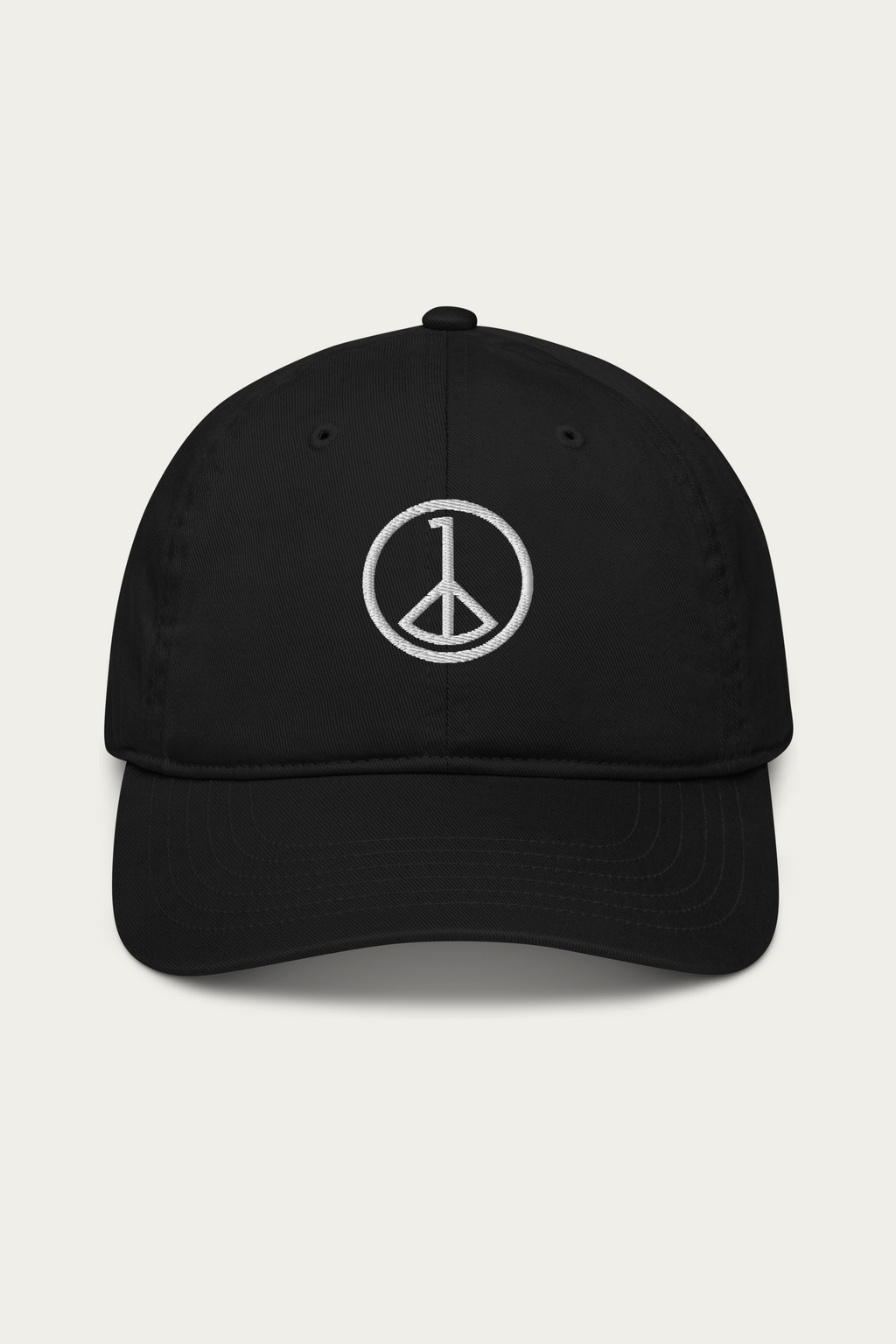 Cap, Black by Andre Blunt, shown on a Cloud White ground