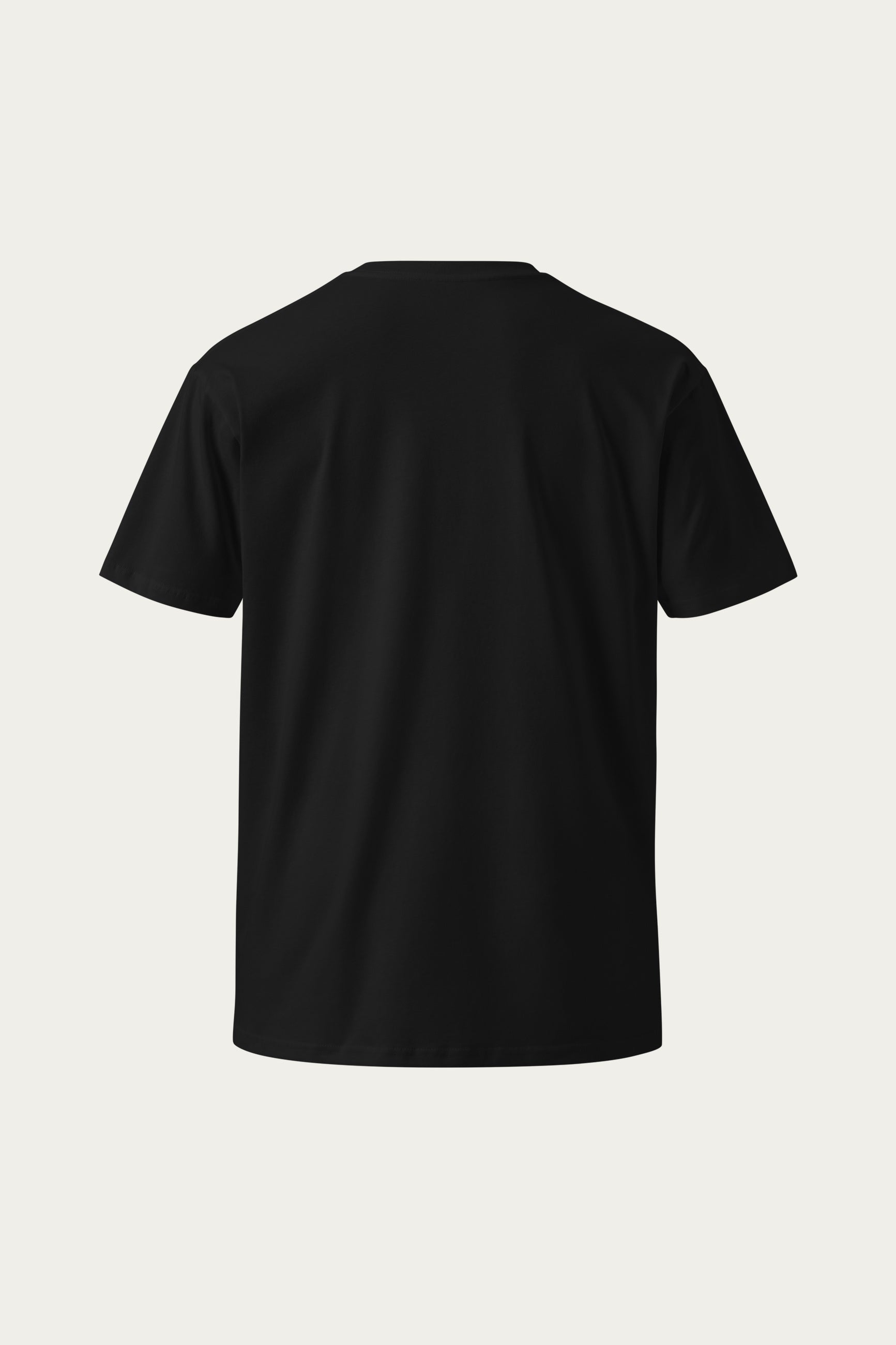 Andre Blunt crew-neck tee in black, back
