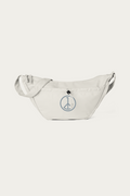 Crossbody Bag, Natural by Andre Blunt, shown on a Cloud White ground