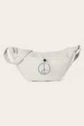 Crossbody Bag, Natural by Andre Blunt, shown on a Cloud White ground