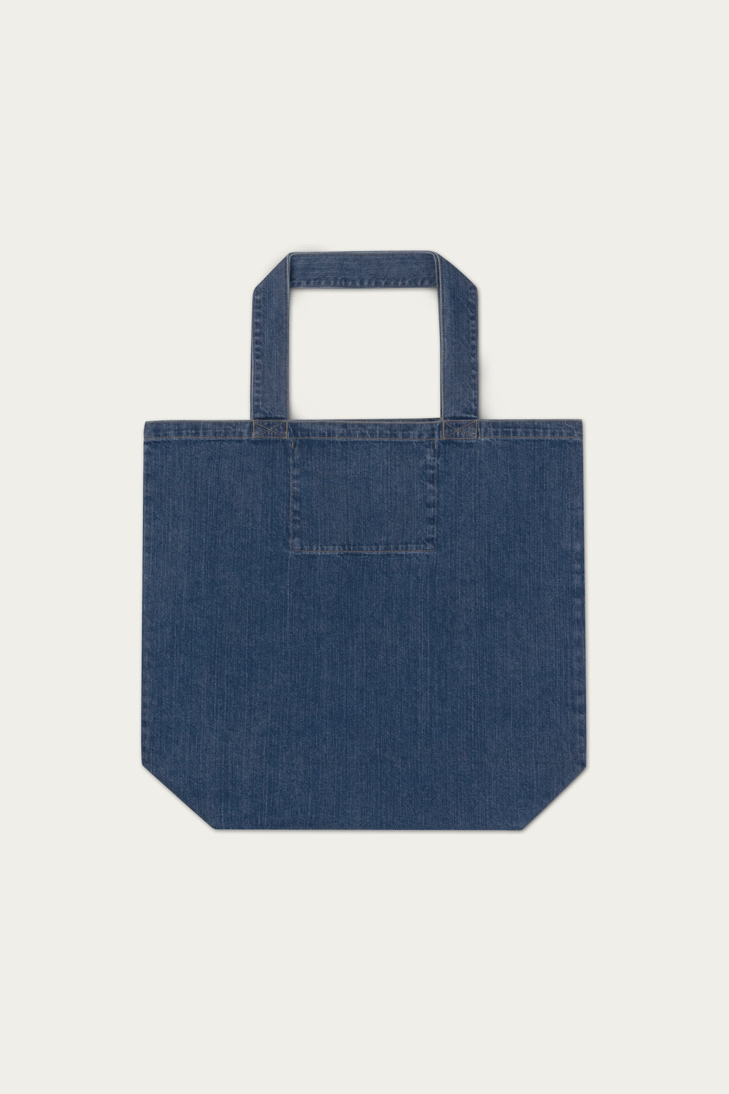 Andre Blunt denim tote bag, back
