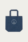 Andre Blunt organic denim tote bag in denim blue