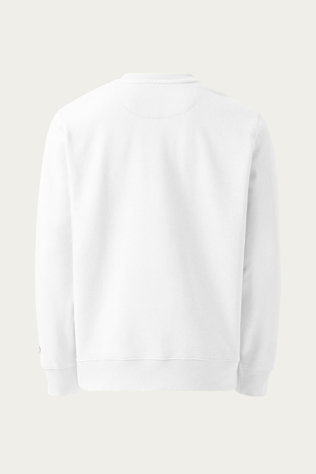 Andre Blunt organic cotton sweatshirt in white, back