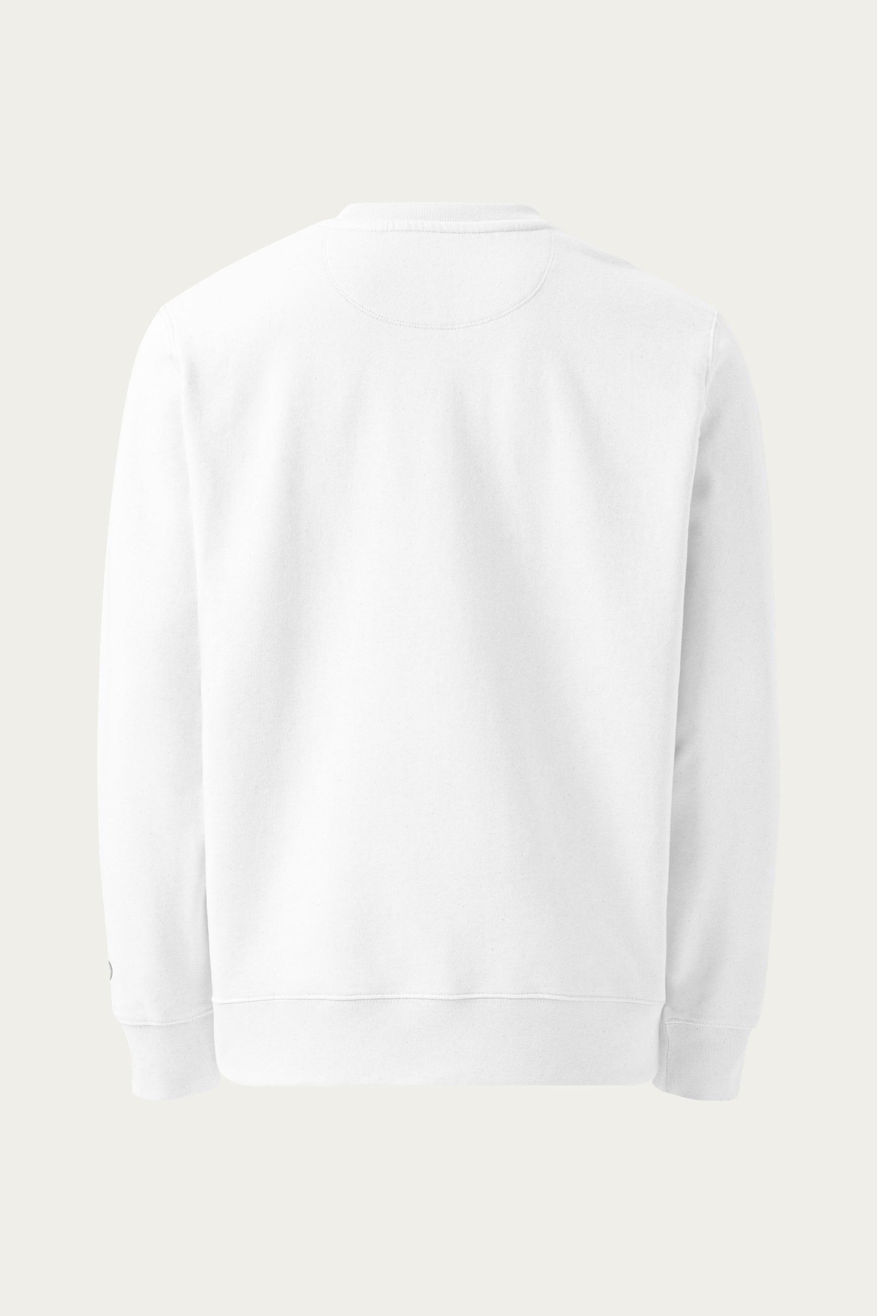 Andre Blunt organic cotton sweatshirt in white, back