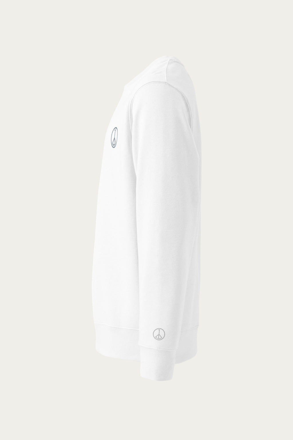 Andre Blunt organic cotton sweatshirt in white, side