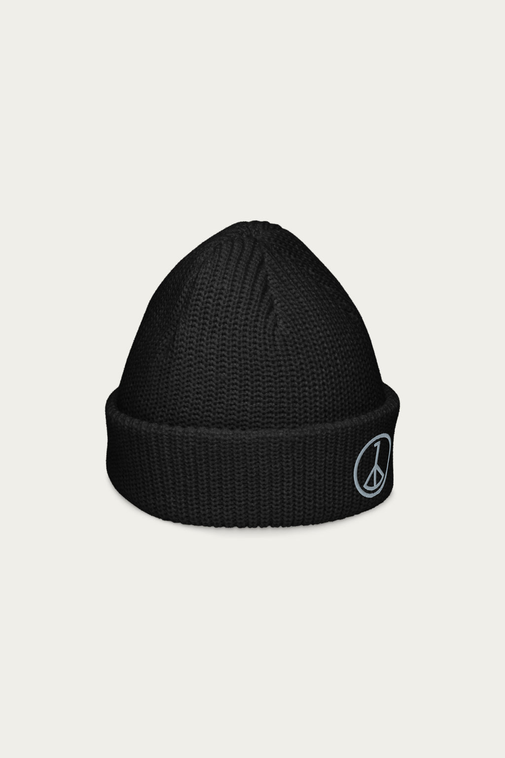 Andre Blunt fisherman beanie in black, opposite side