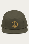 Five Panel Cap, Olive, front
