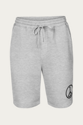 Fleece Shorts, Grey by Andre Blunt, shown on a Cloud White ground