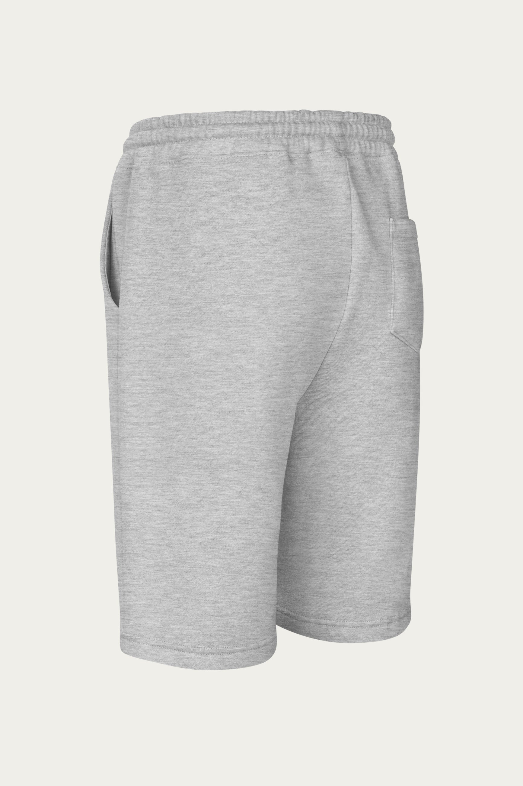 Andre Blunt fleece shorts in grey, side