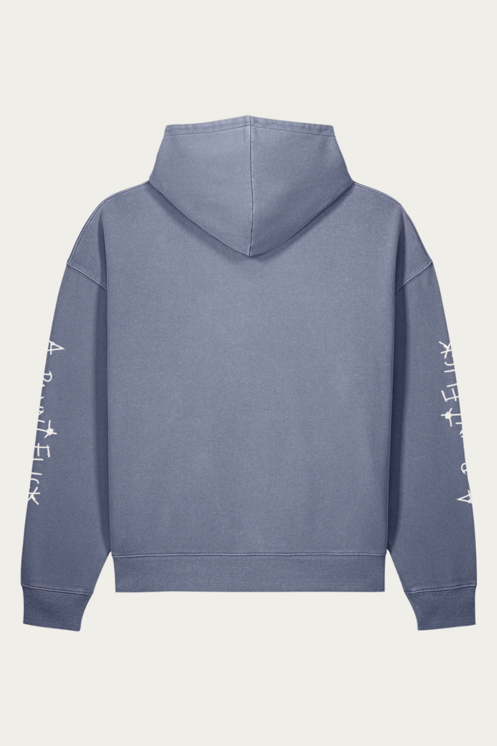 Flick Garment-Dyed Hoodie, Blue Grey, back