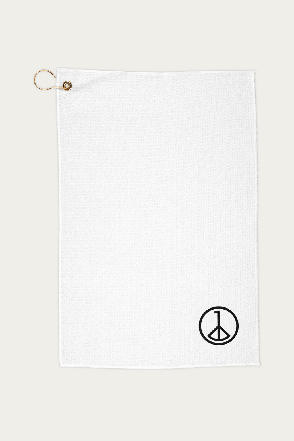 Golf Towel by Andre Blunt, shown on a Cloud White ground