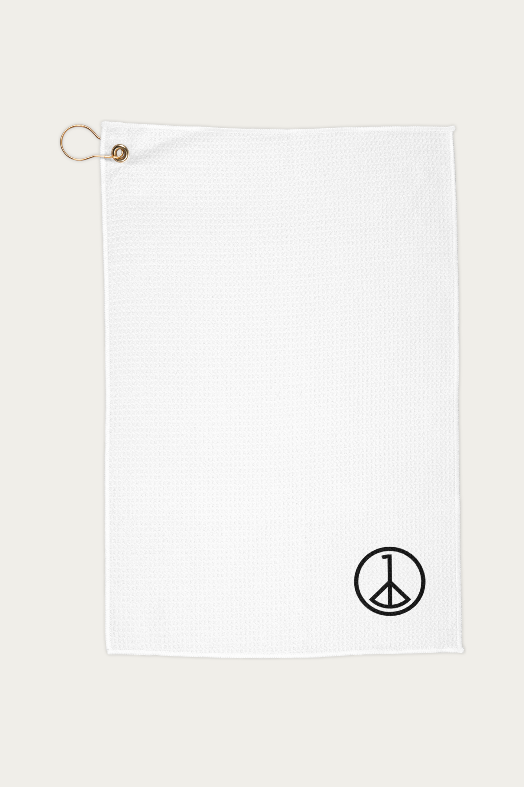 Golf Towel by Andre Blunt, shown on a Cloud White ground