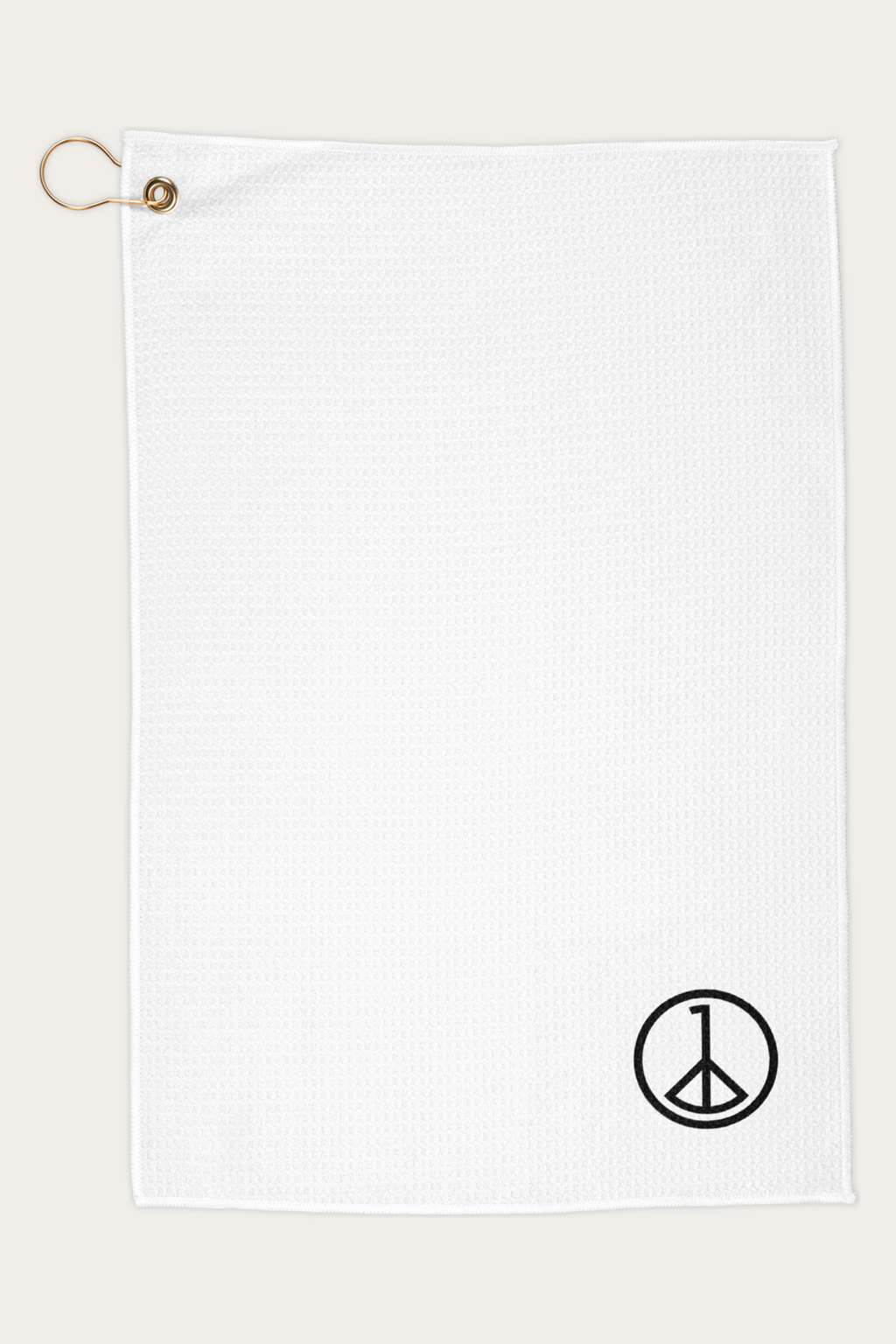 Golf Towel by Andre Blunt, shown on a Cloud White ground