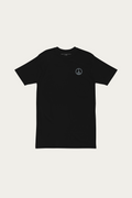 Heavyweight Tee, Black by Andre Blunt, shown on a Cloud White ground