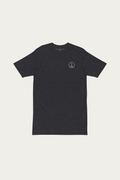 Heavyweight Tee, Charcoal by Andre Blunt, shown on a Cloud White ground