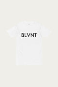 Andre Blunt heavyweight tee in white, front