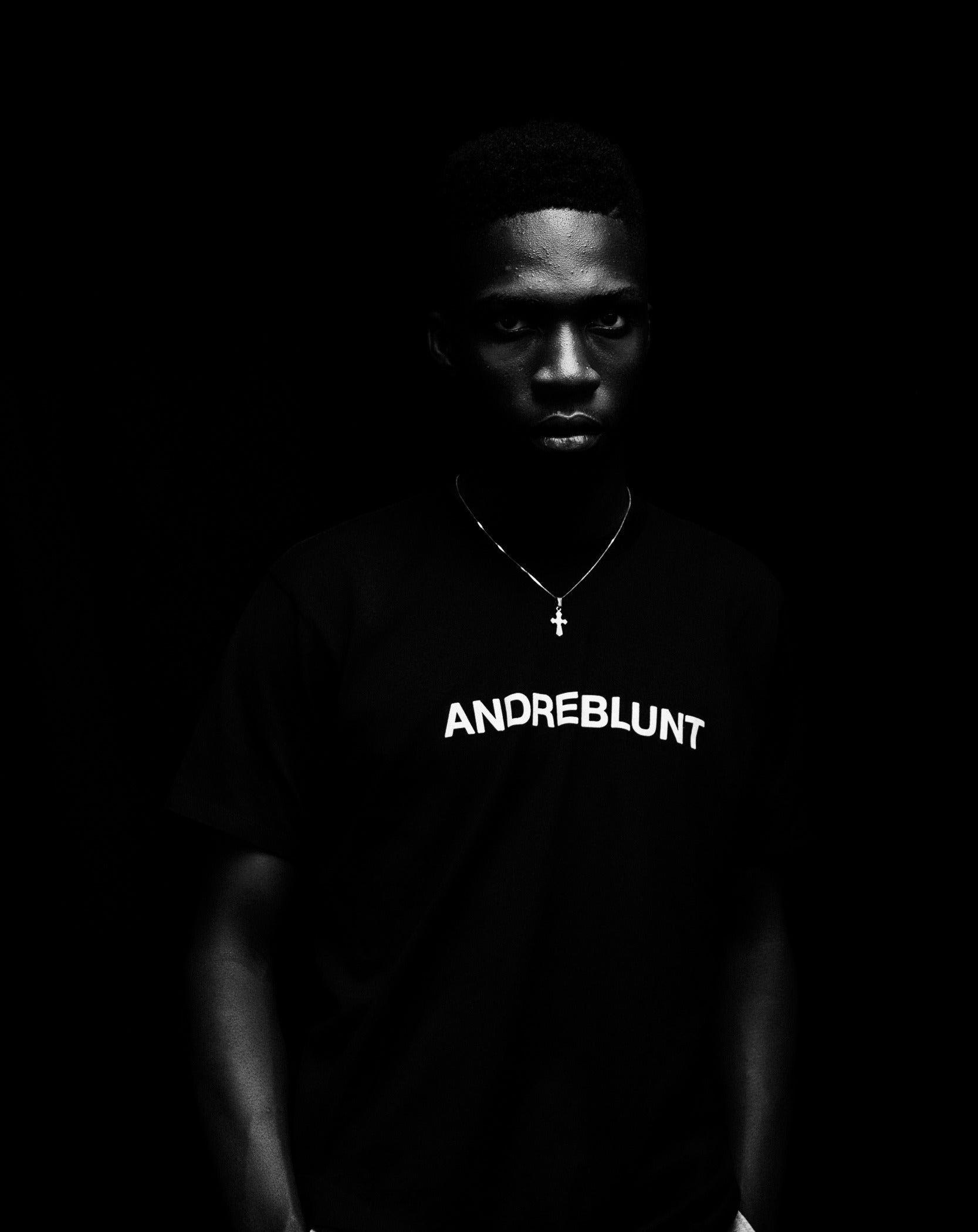 Andre Blunt heavyweight tee, the house mark worn plain