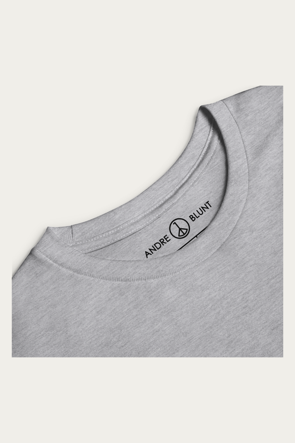Kids Long-Sleeve, Grey by Andre Blunt, product details 2, on a Cloud White ground