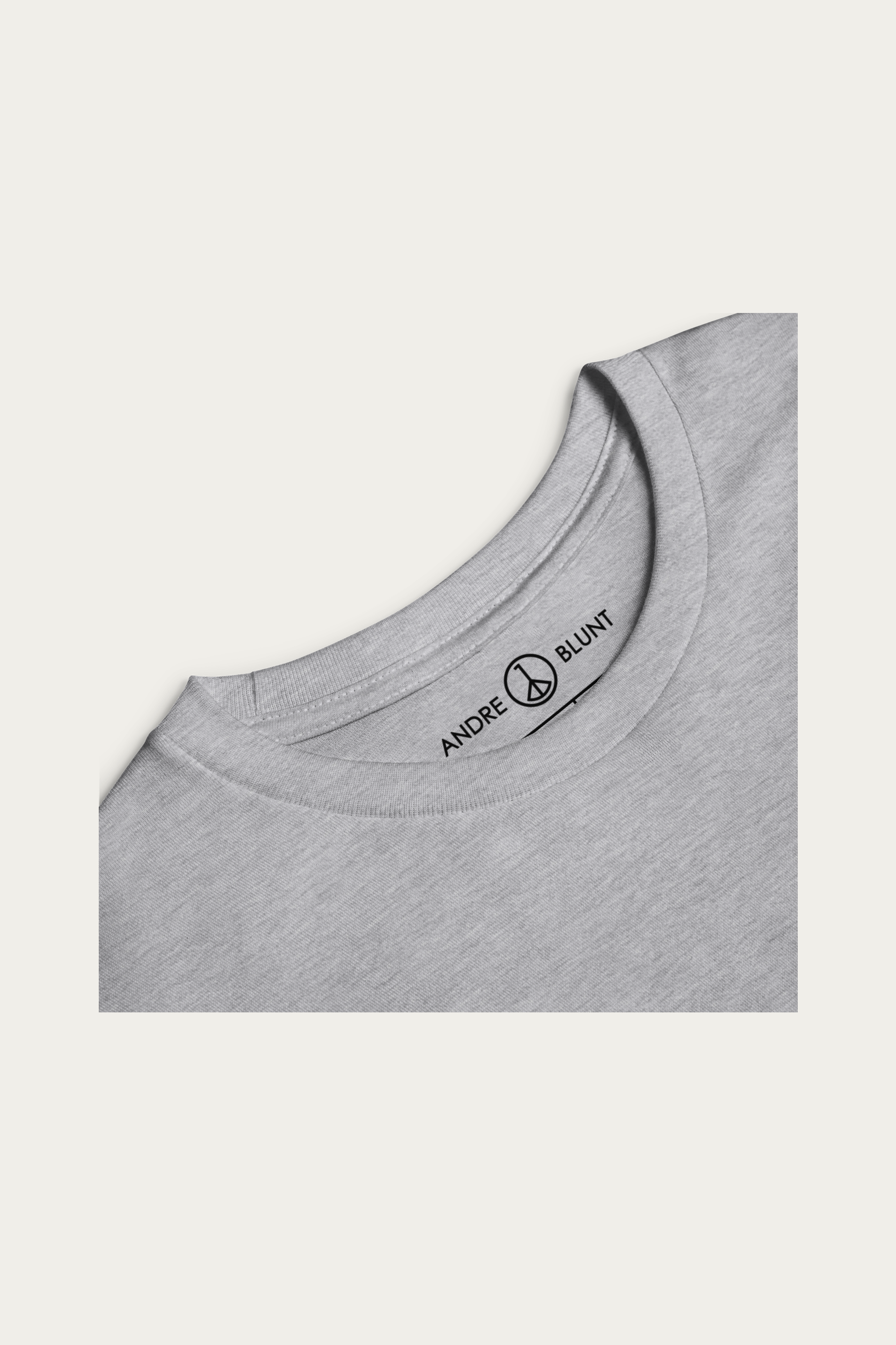 Kids Long-Sleeve, Grey by Andre Blunt, product details 2, on a Cloud White ground