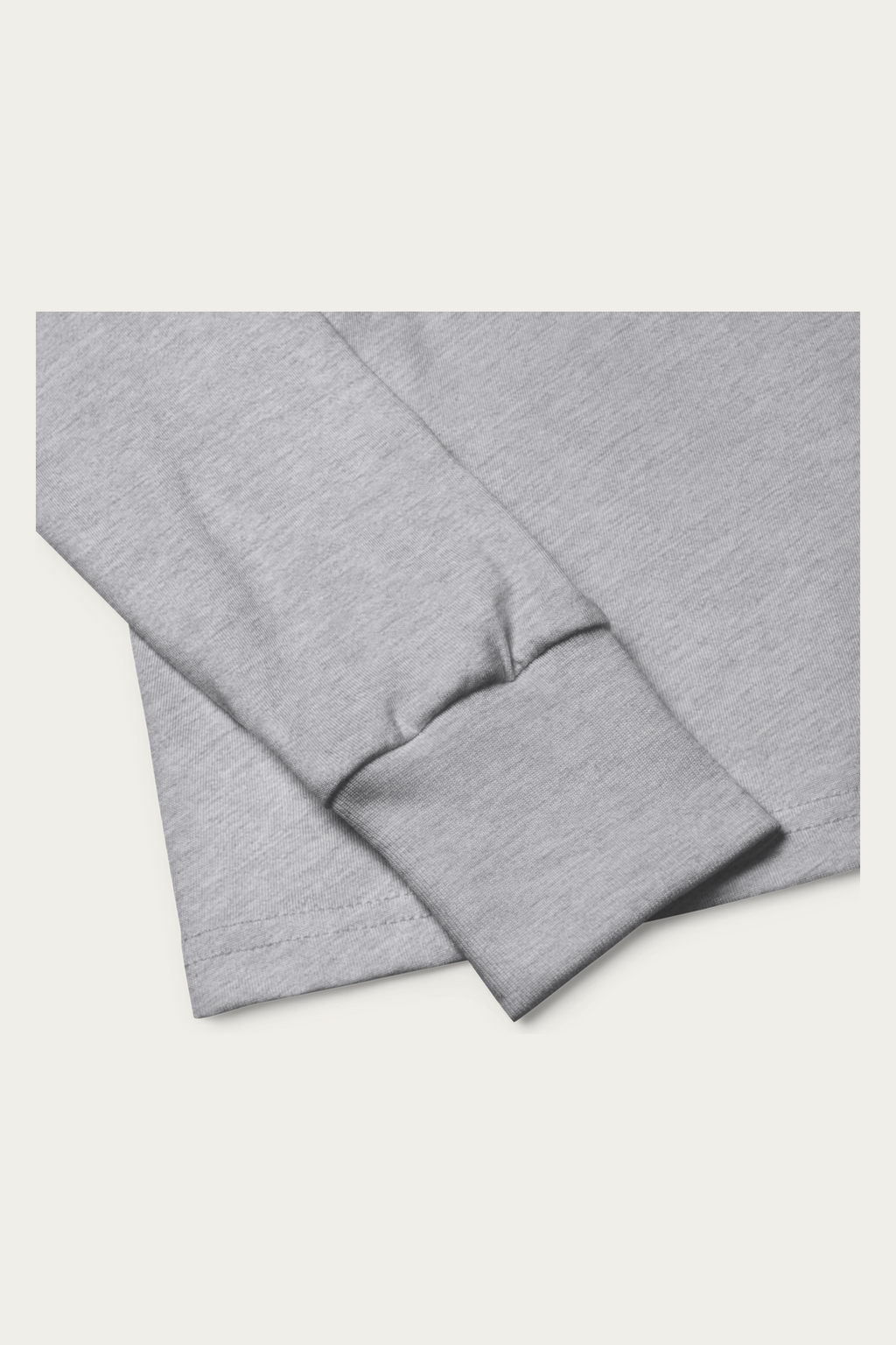 Kids Long-Sleeve, Grey by Andre Blunt, product details, on a Cloud White ground